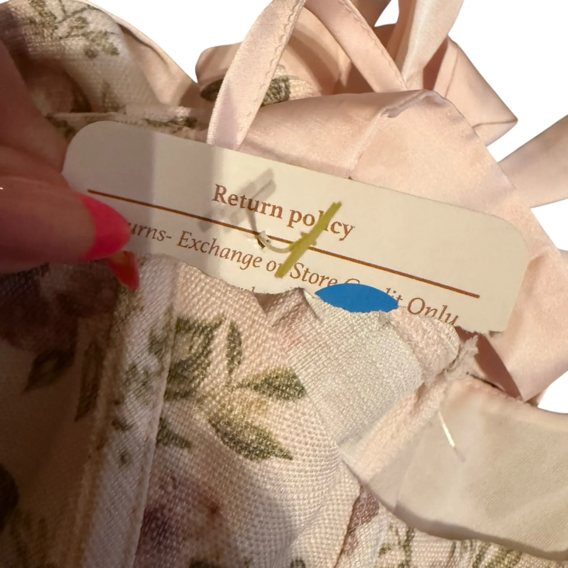 Mine Size M Floral Corset‎ Pastel Pink Bow Strap Feminine Parisian Summer NWT Size M - Image 8