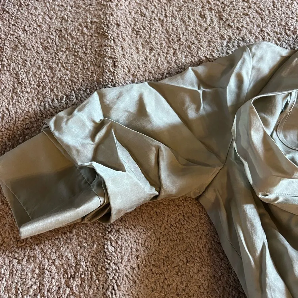 NWOT Ali Ro Cotton Blend Cowl Neck Beige Dress size 2 - Image 5