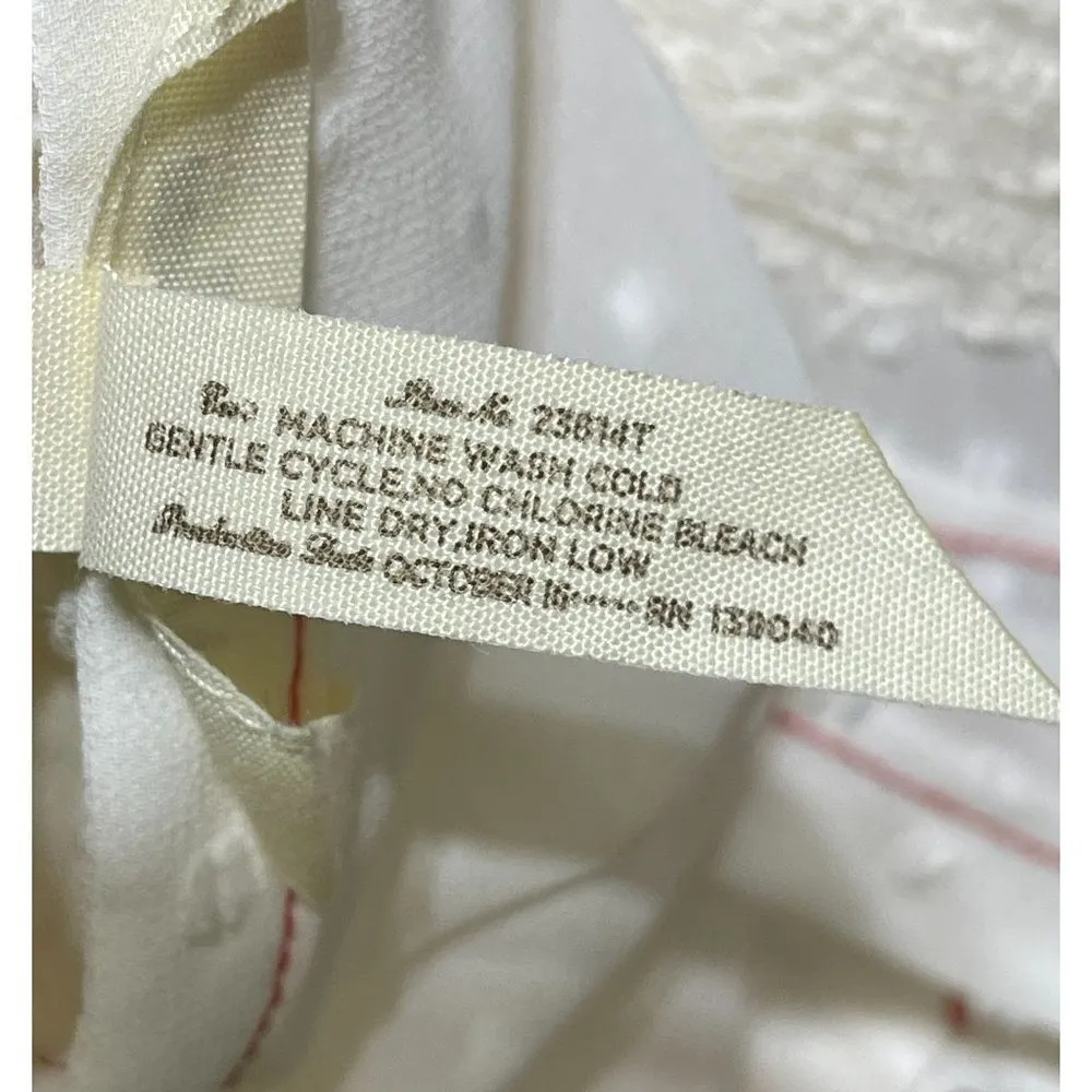 Matilda Jane Tunic Top Light The Way Swiss Dot White Orange Size XS Extra Small - Image 9