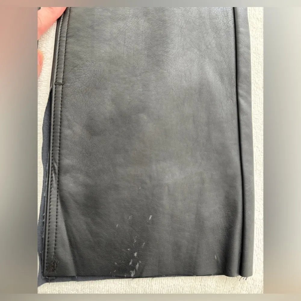 tgla Faux Leather Super High Rise Bootcut Pants Junior's 9/29 Black - Image 6