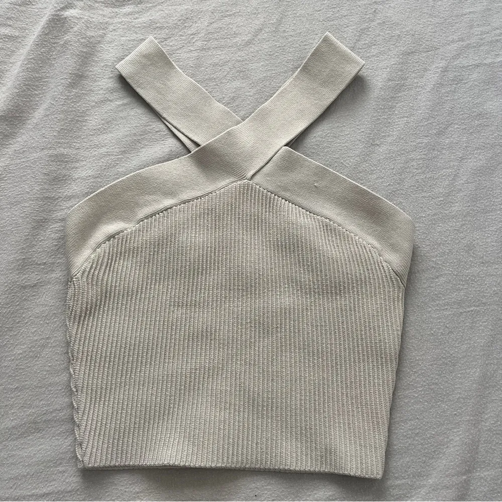 Aritzia sculpt knit criss cross tank - Image 2