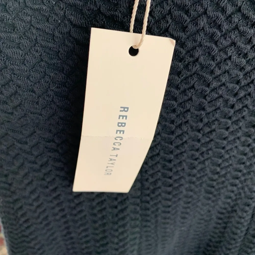 Rebecca Taylor Black Mini Dress Ruffle Hem Party Cocktail Size‎ 0 minimalist - Image 5