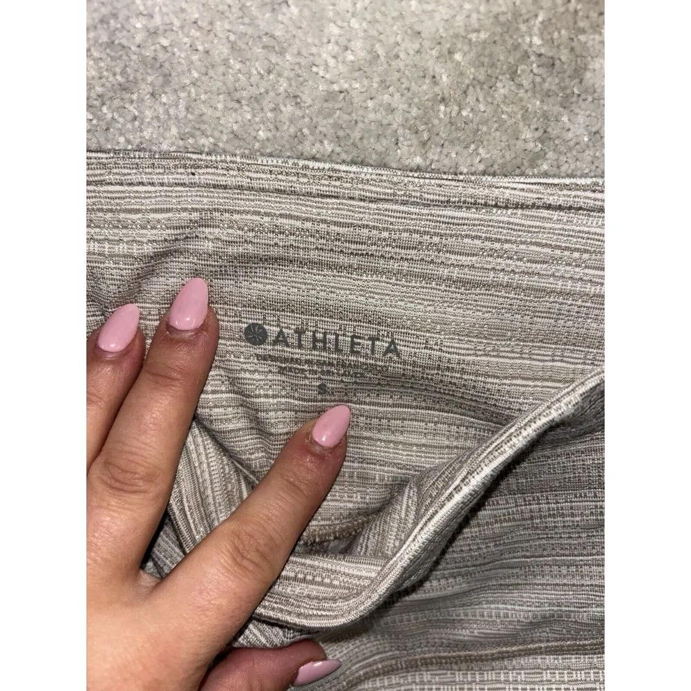 Athleta High Rise Jacquard‎ Chaturanga 7/8 Yoga Pant Legging Tight EC SZ Small - Image 4