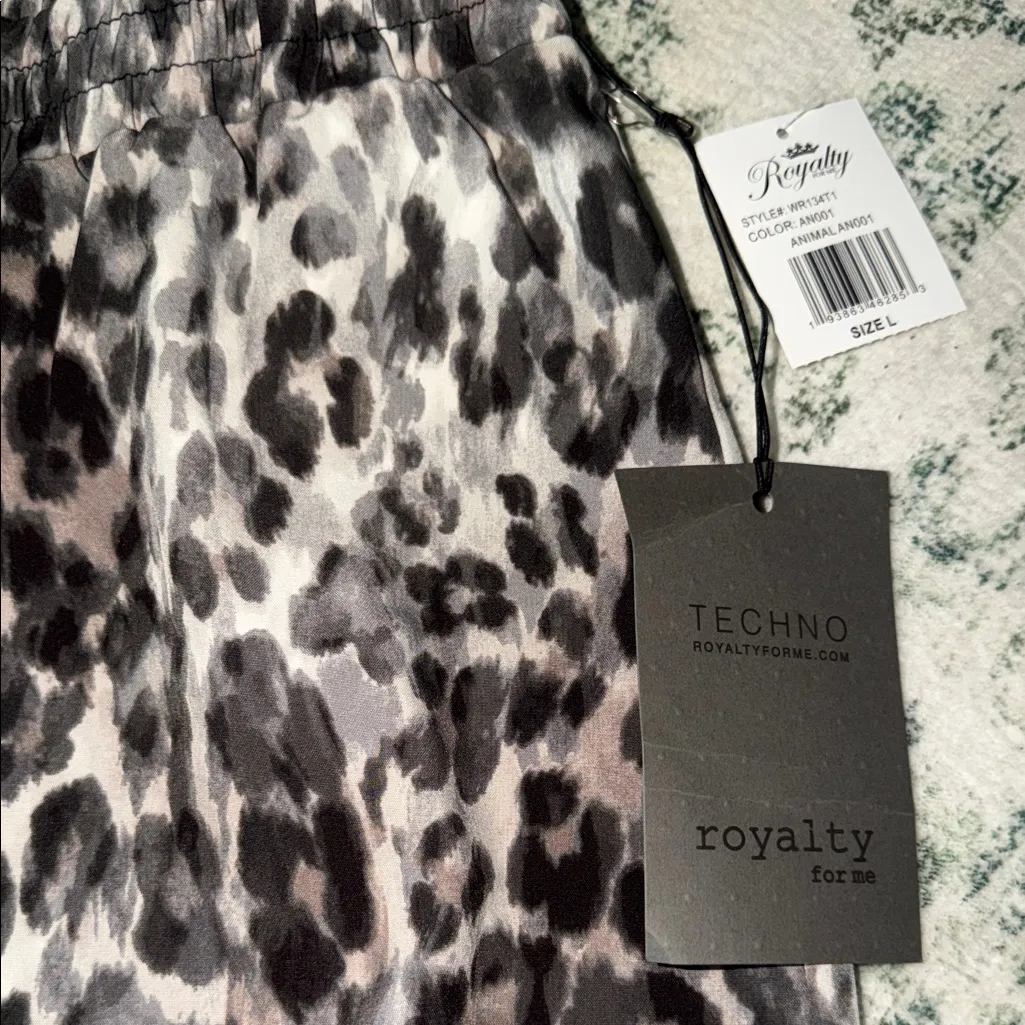 Royalty For Me Gray Leopard  Skirt - Image 5