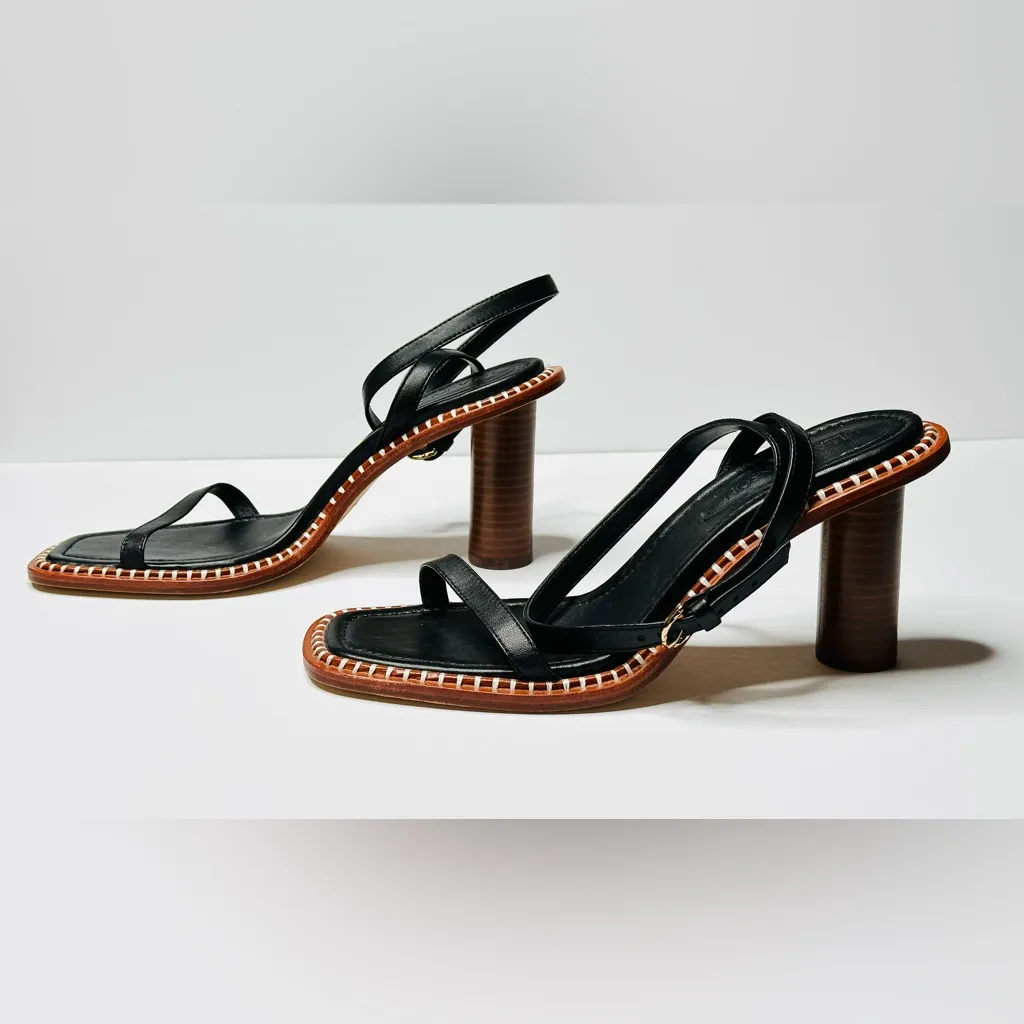 Ulla Johnson Lina Black Brown High Heel Sandal Shoes Size 41 NWOB - Image 7