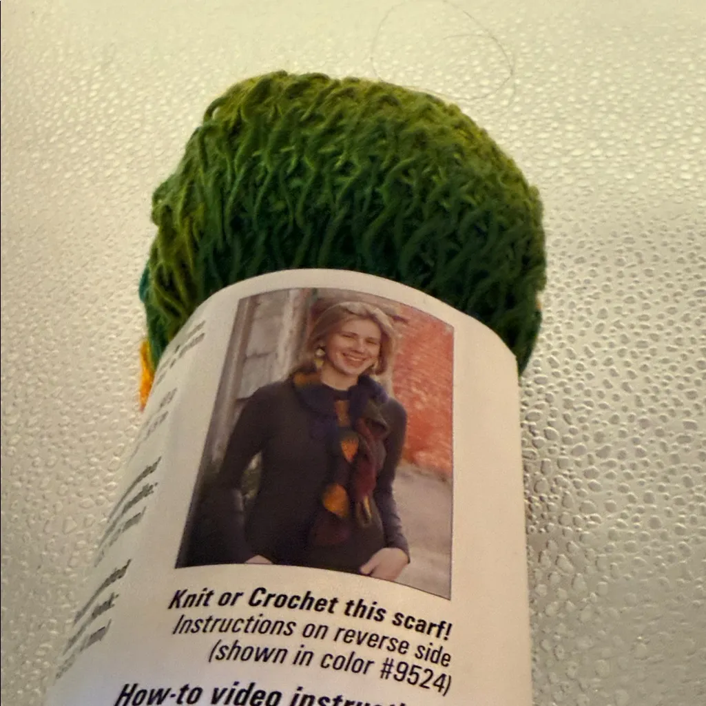 Berroco Glee Multicolor Scarf Red - Image 3