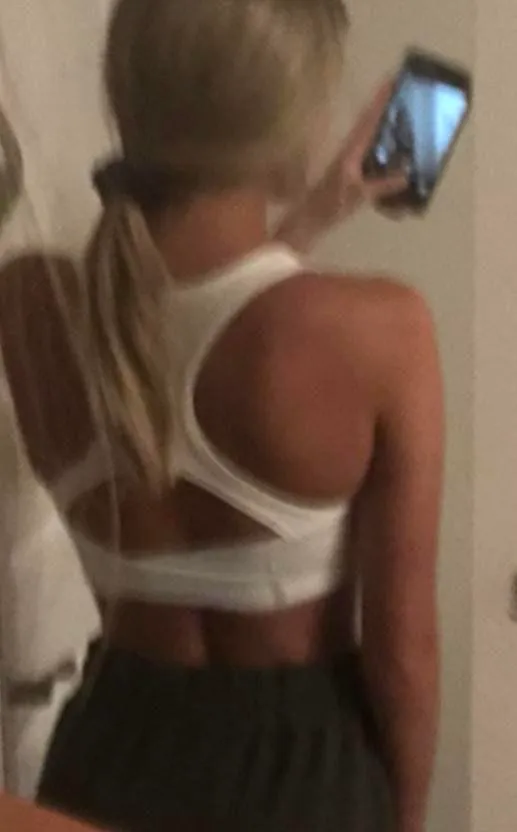 Nike White Sport Bra - Image 2