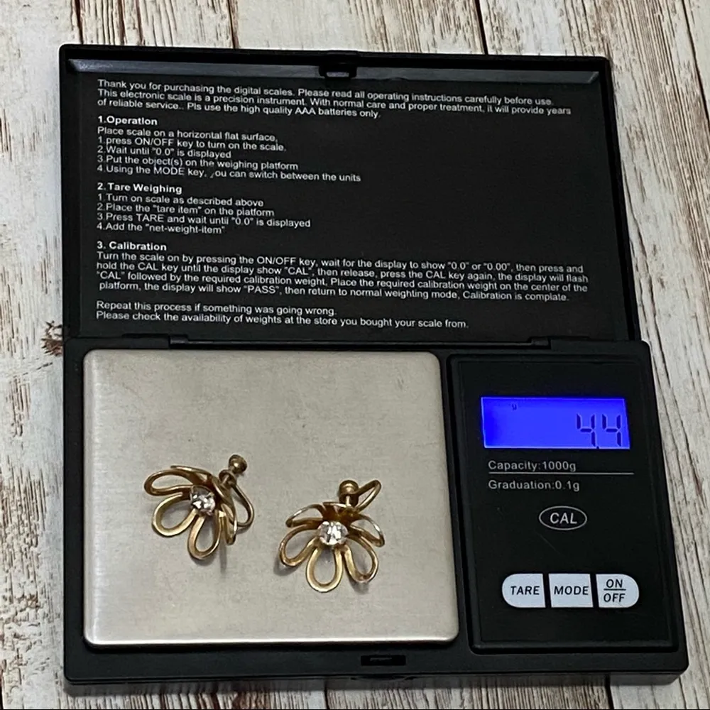 Vintage Unsigned Flower Curve Screw - Image 5