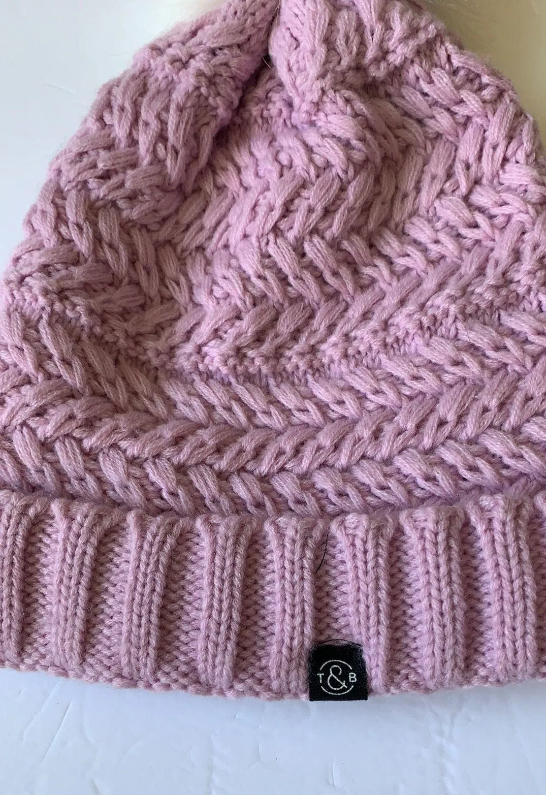 Treasure & Bond  Pink Winter Hat Beanie - Image 3