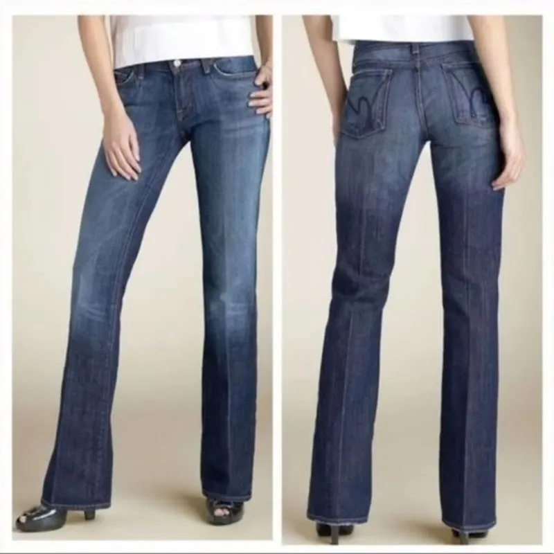 CITIZEN OF HUMANITY Women's Low Rise Jeans Sz 30 10 Kelly #001 Stretch Bootcut - Image 2