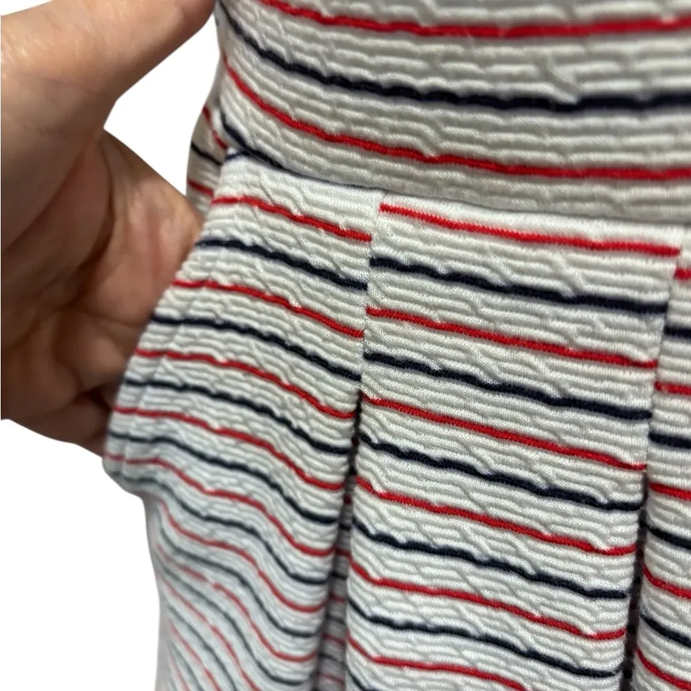 Draper & James RSVP Americana July 4th Fit n Flare Dress W/Pockets Sz S Textured - Image 5