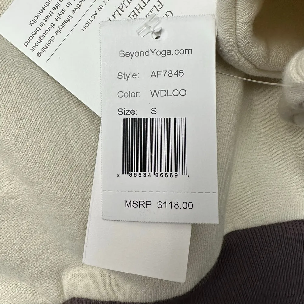 Beyond Yoga Sz Small Woodland Colorblock Sweater Anthropologie Collab Cozycore - Image 10