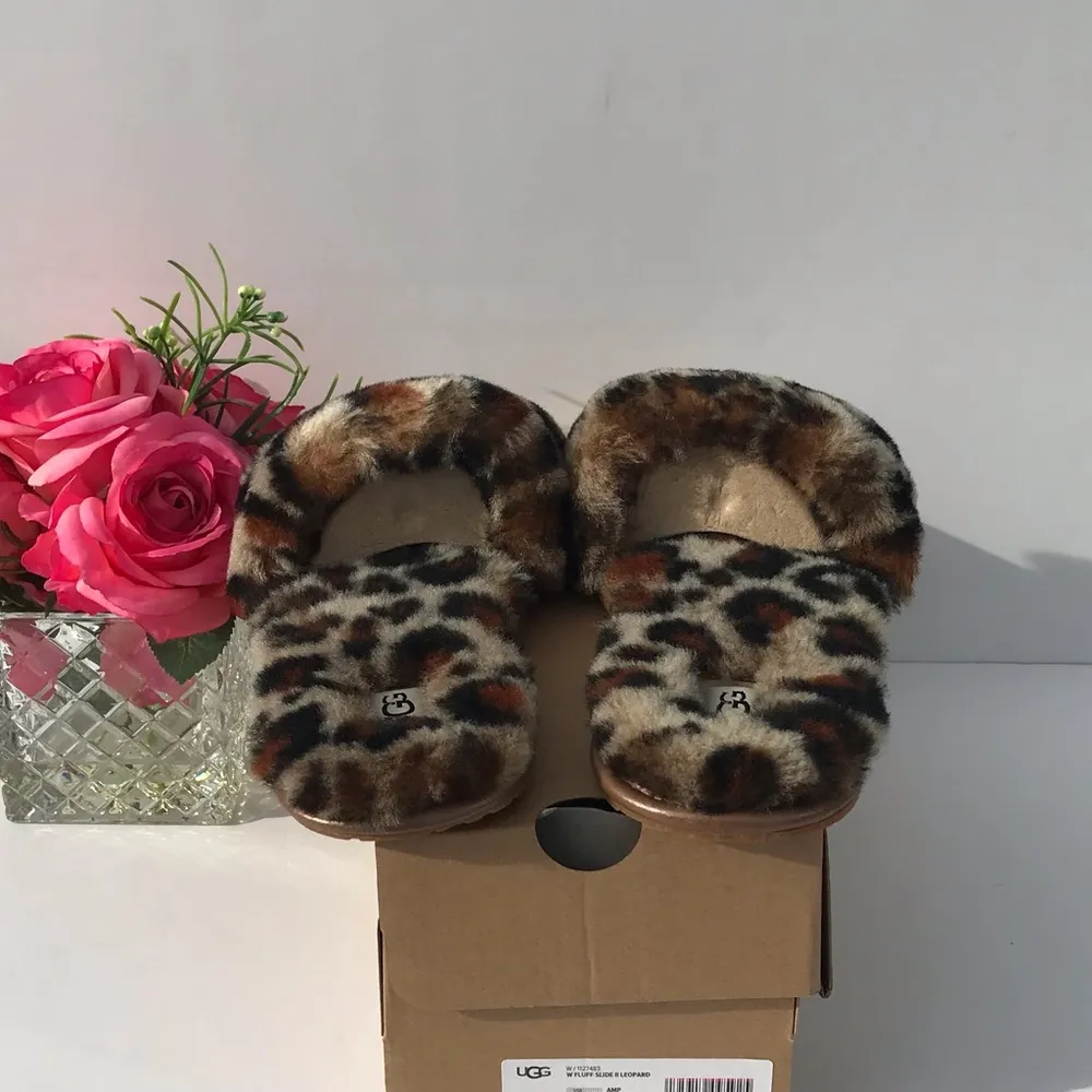 UGG Fluff Slide II Leopard - Image 4