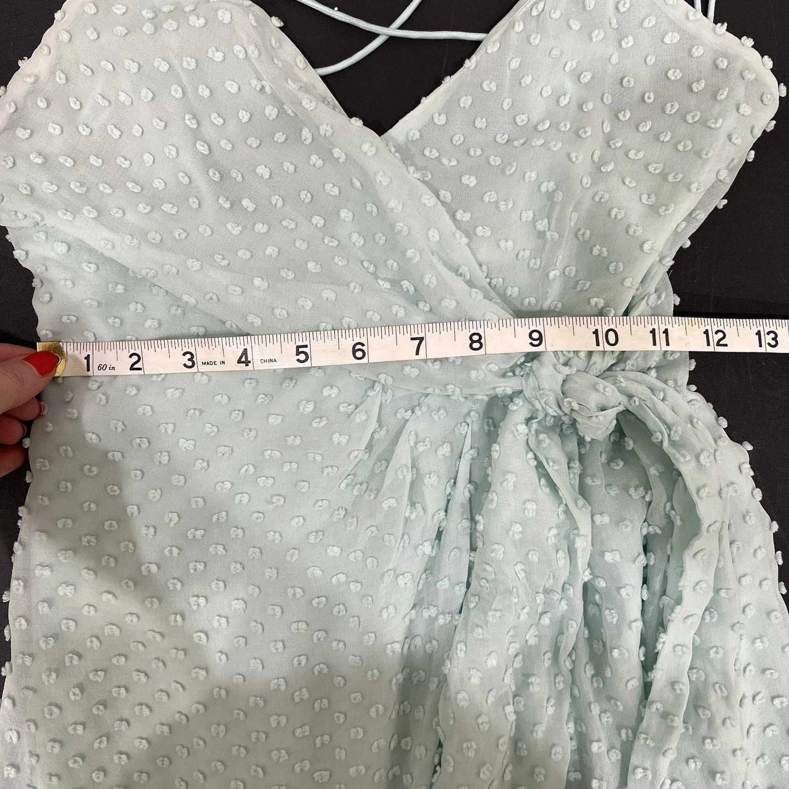 Alice & Olivia 2 Dress Silk Katie Tie Mini Swiss Dot Flo Fulton Bold Beautiful - Image 15