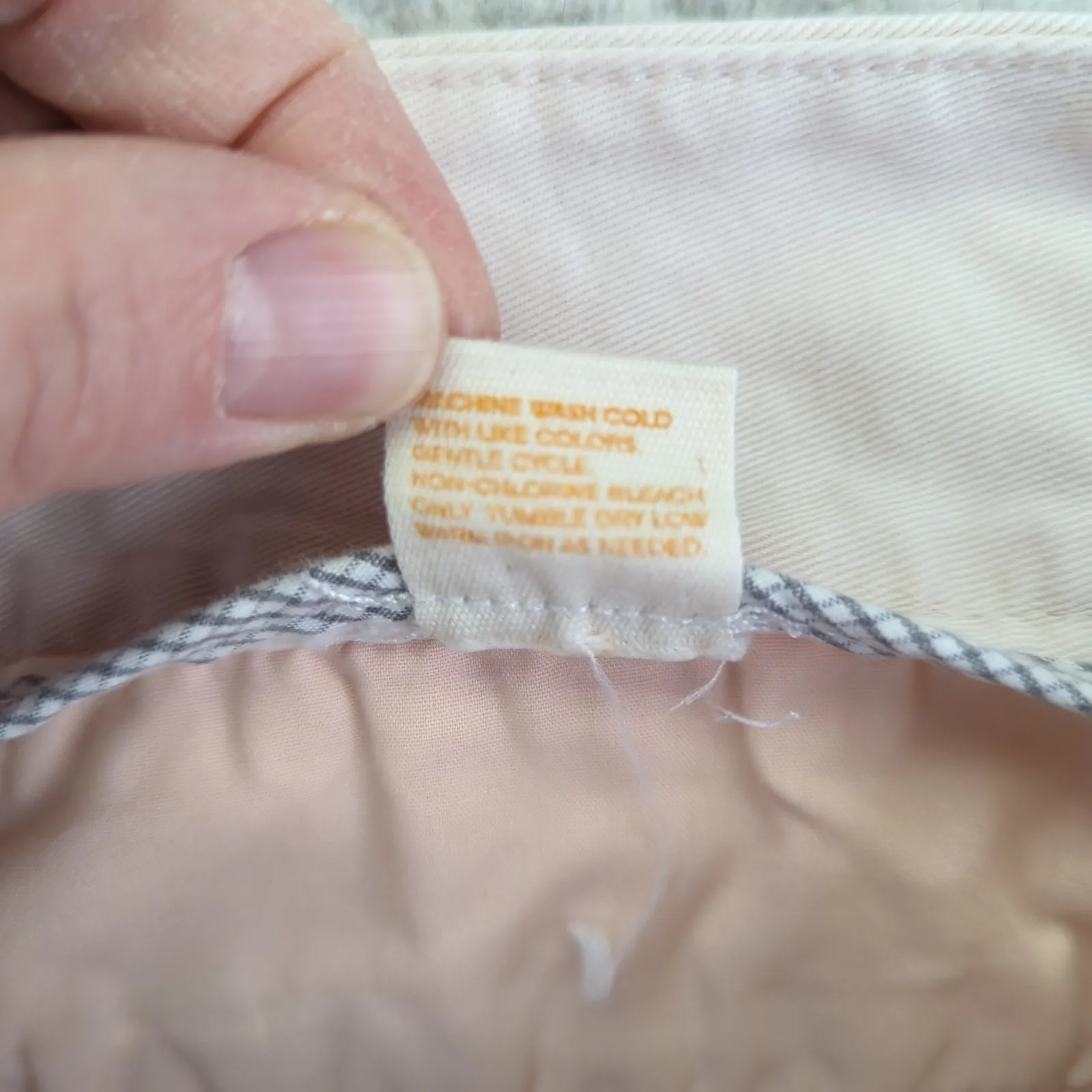 Y2K J Crew Favorite Fit Wide Leg Chino Pants Womens 10S Petite Light Pink Cotton - Image 5