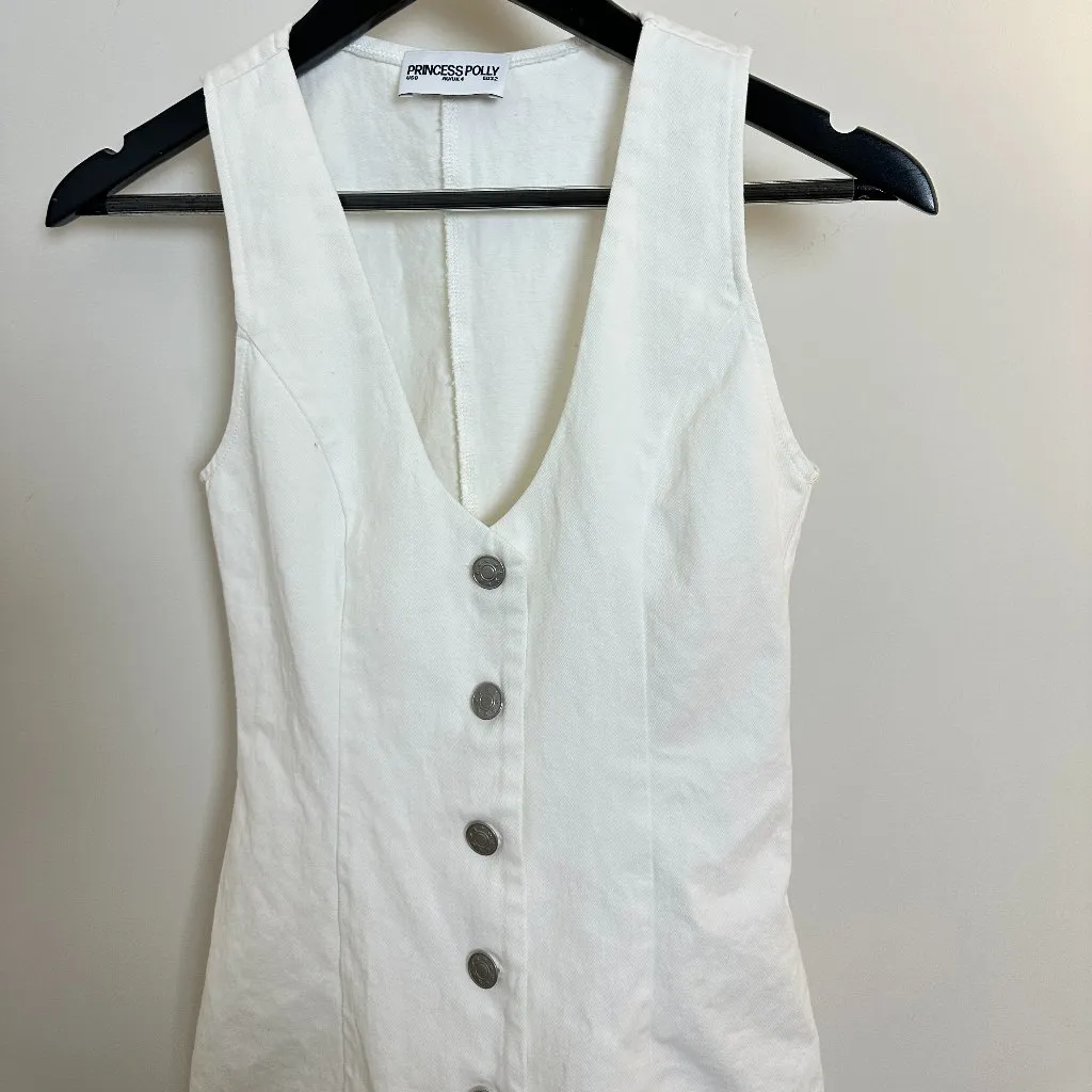 PRINCESS POLLY Damico Romper in White Size US 0 - Image 6