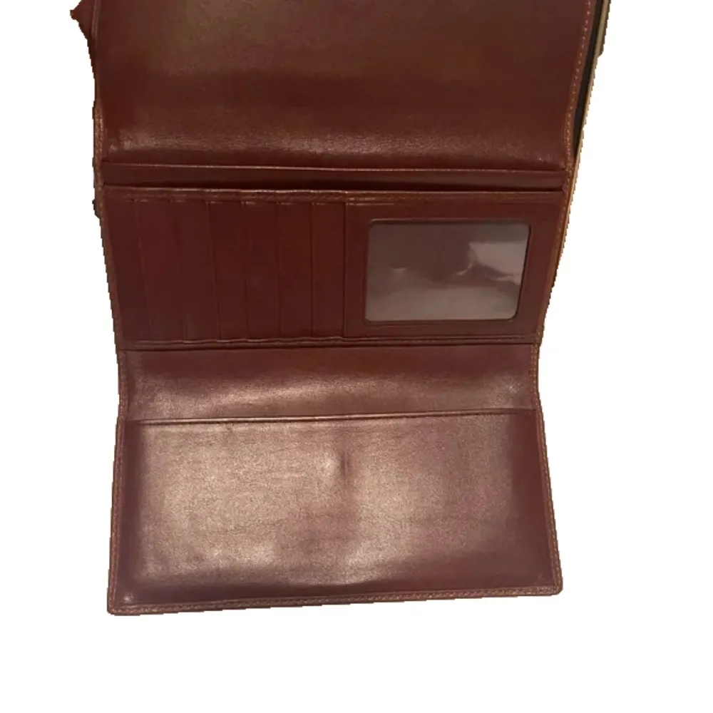 Coach leather Brown long Wallet, Established 1941 with a check holder - Image 4