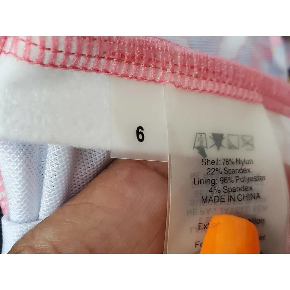 Bleu Rod Beattie Woman's Multicolor Floral Nylon Square Neck Pullover Blouse 6 - Image 9