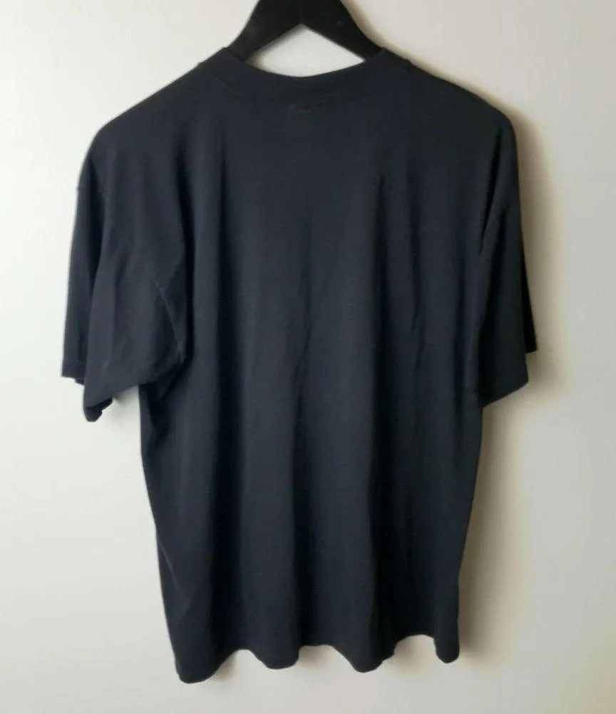 Vintage 90s A Tour of Germany Europe T Shirt Black Large L USA Graphic Tee Solid - Image 15