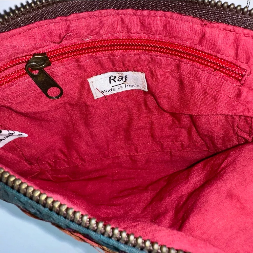 NWT RAJ Handmade Makeup Bag Brown - Image 5