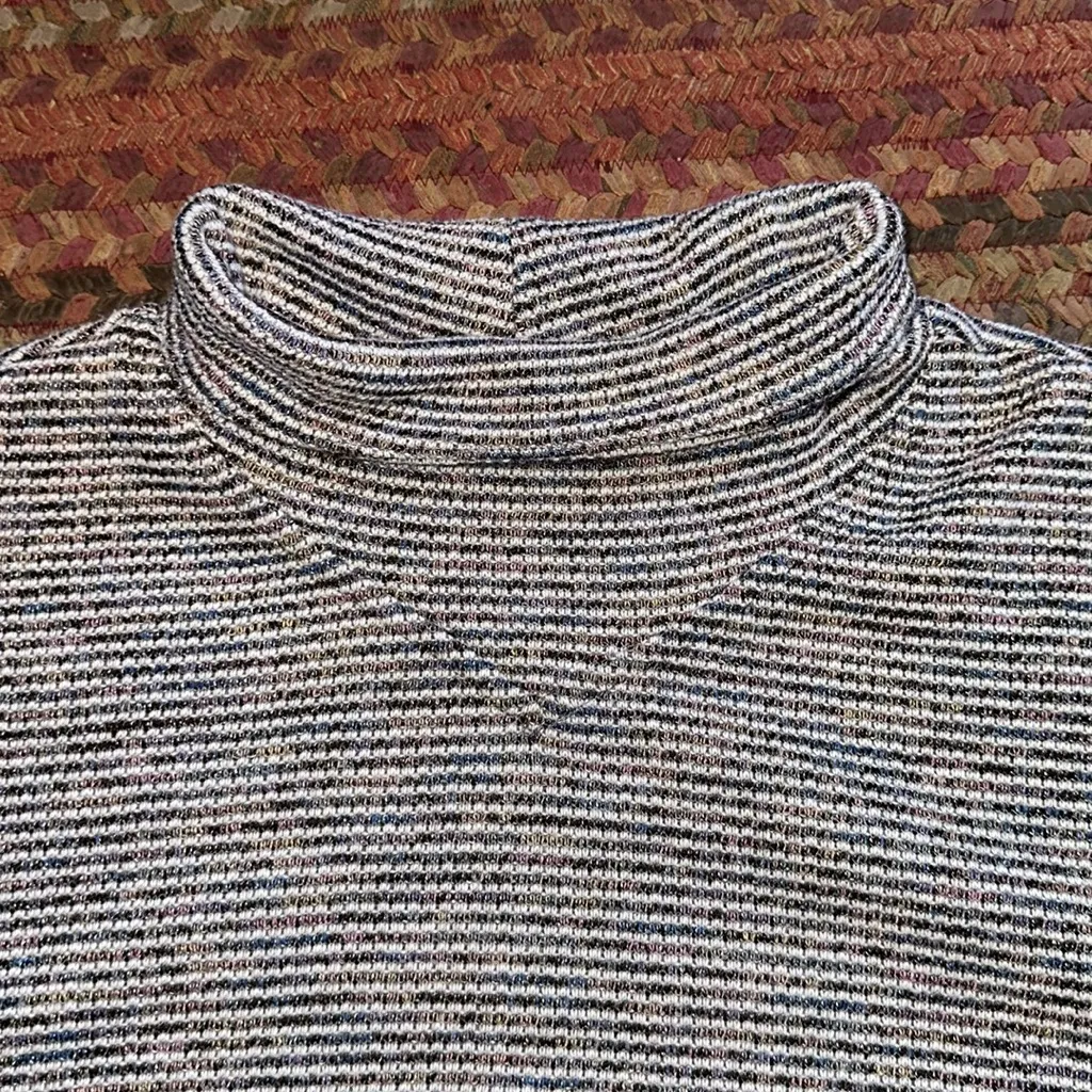 MADEWELL HIGH MOCK NECK RAINBOW THREAD SWEATER KNIT - Image 3