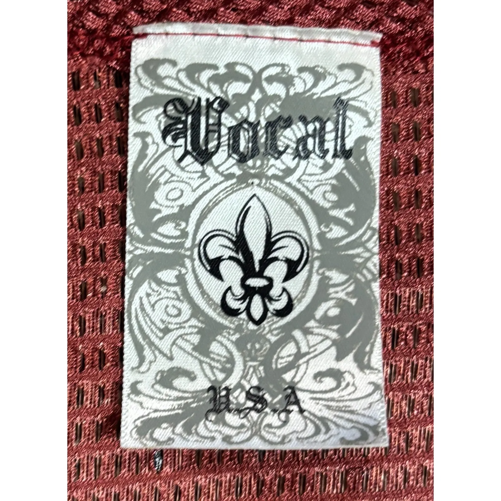 Vocal Top Size Small Reddish Brown Long Boho Studded Embellished Semi Sheer - Image 8