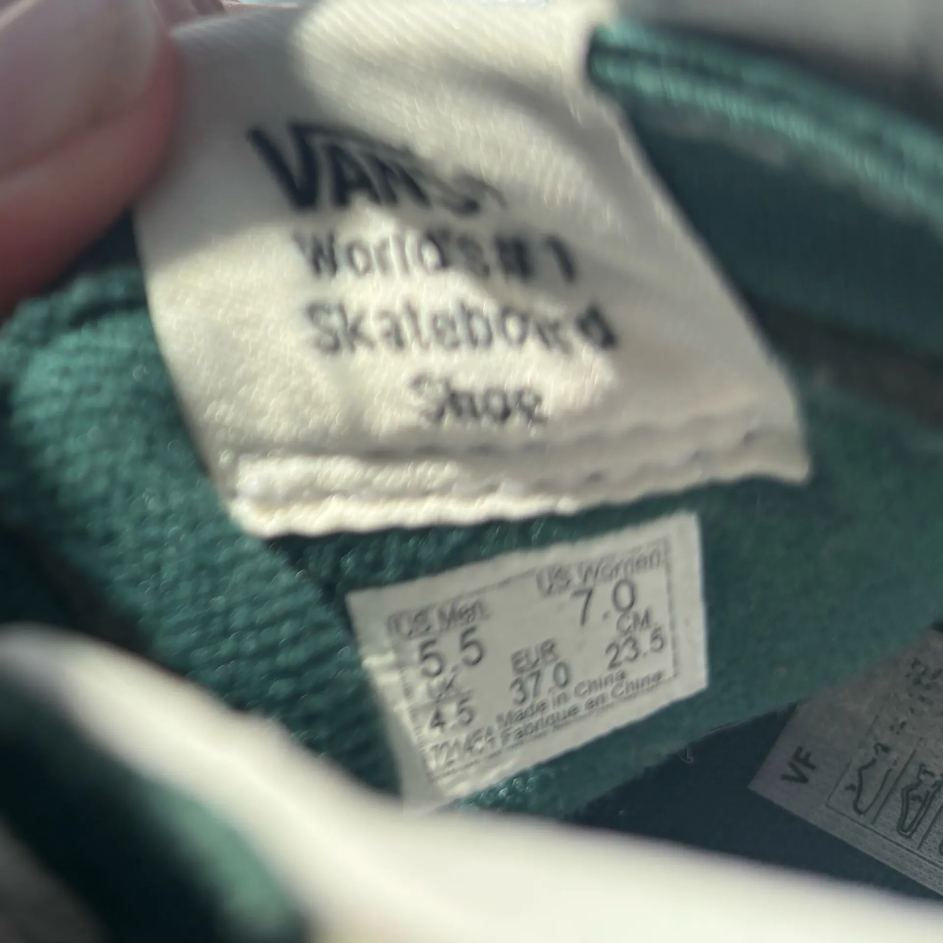 Vans High-Top Sneakers in Green and White - Image 4