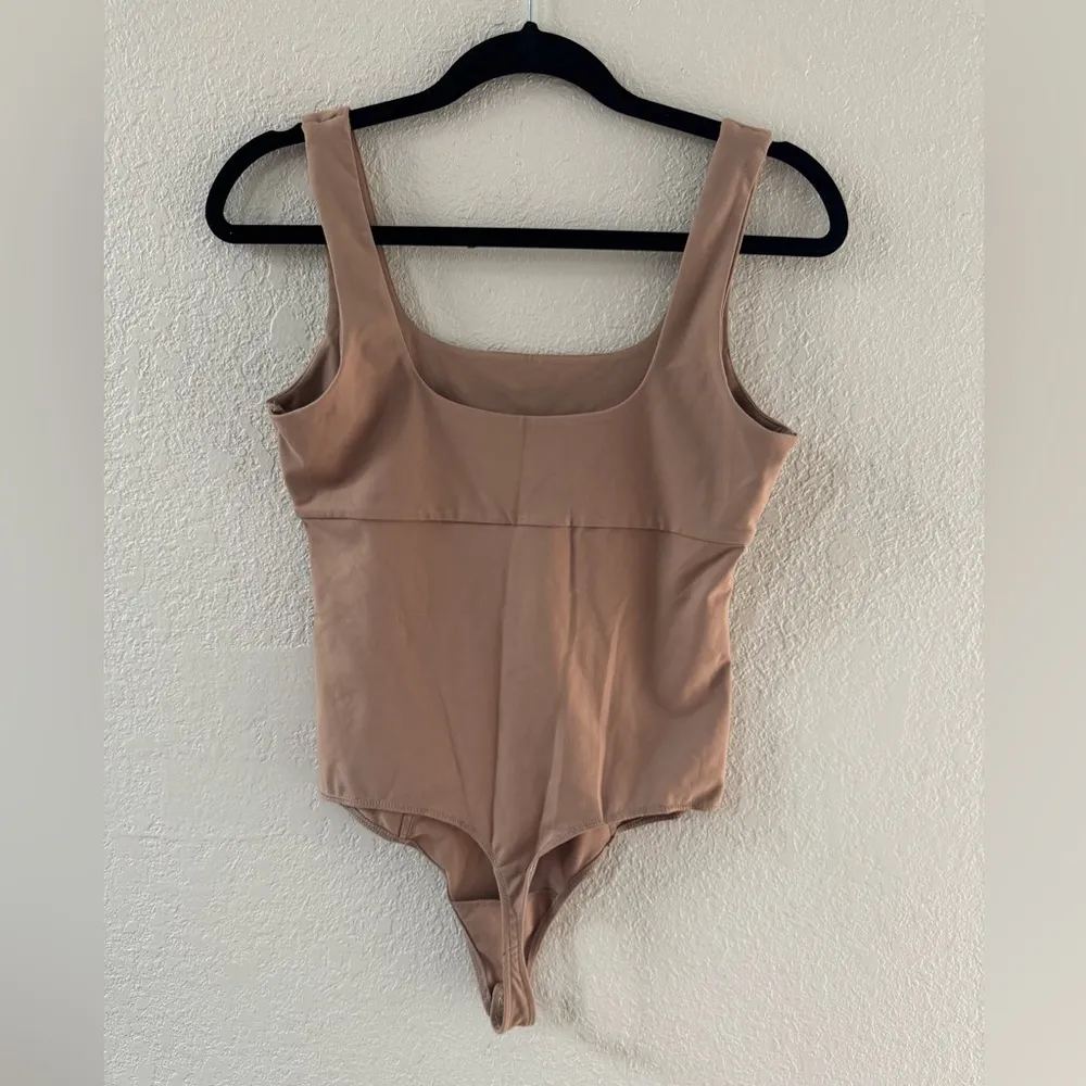 Abercrombie & Fitch Tan Sleeveless Double Lined Corset  Bodysuit - Image 3