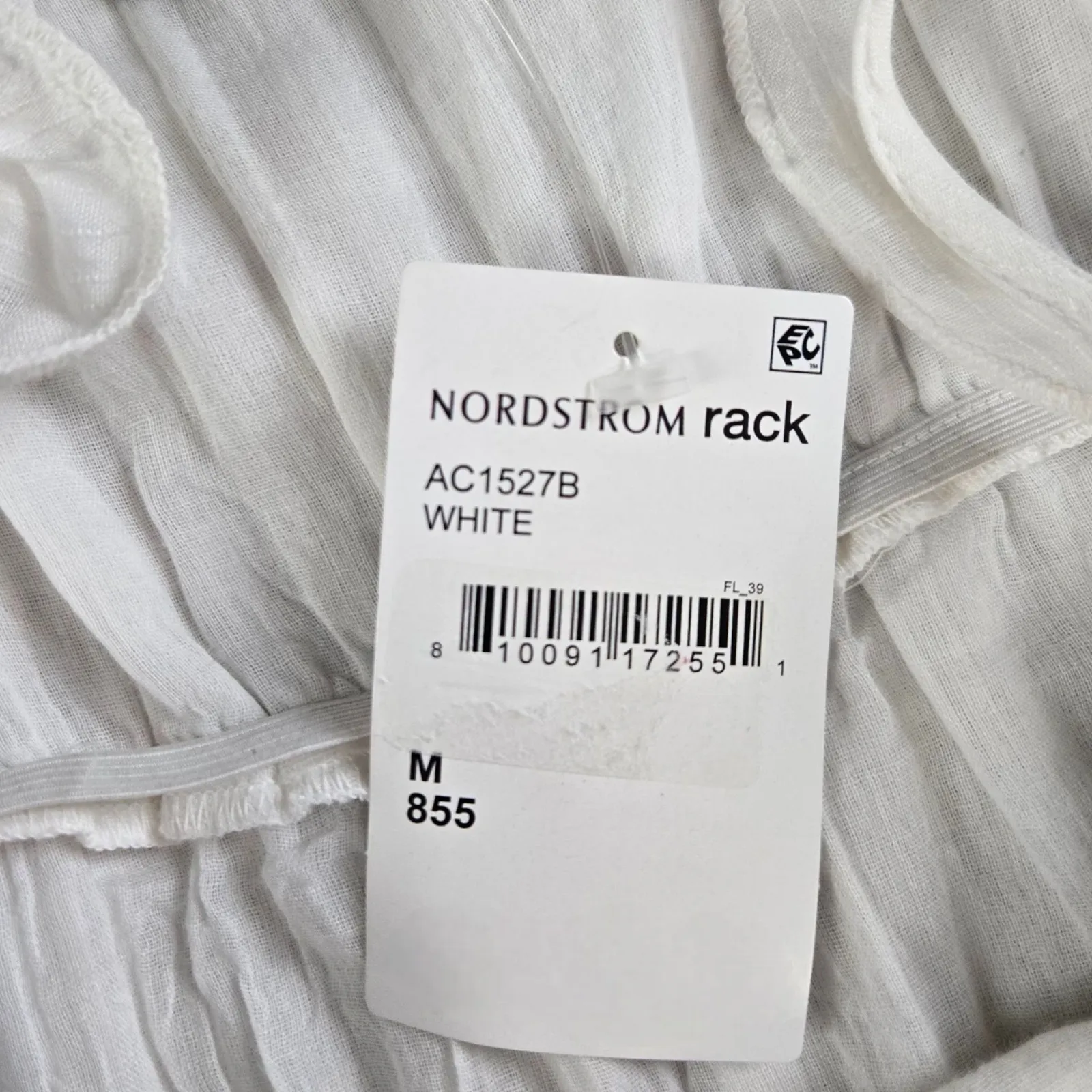 AREA Stars White Embroidered Handkerchief Tassel Boho Hi Low Dress Size Medium - Image 12