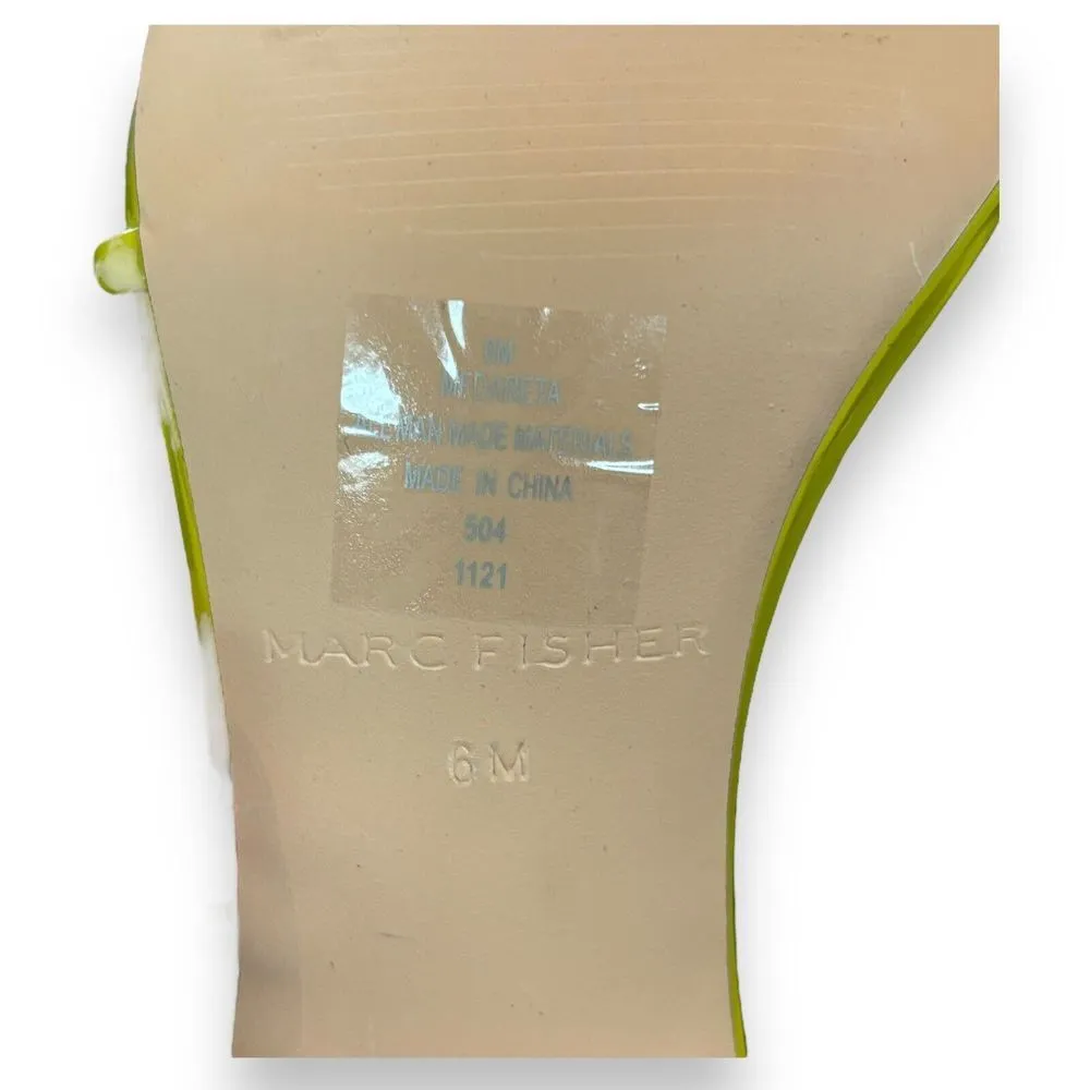 Marc Fisher Dareta Pump Sandal Women's Yellow Sandal Sz 6 - Image 8