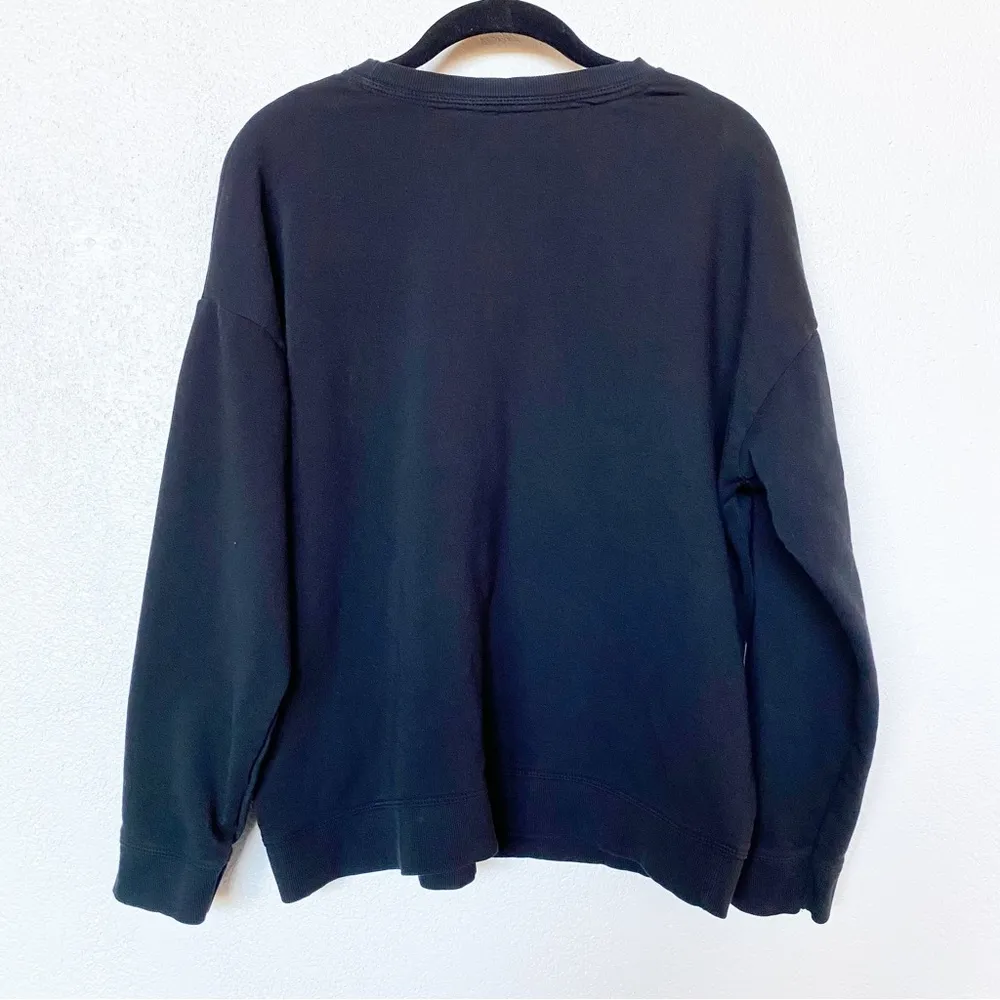 New Look Cosmos Butterfly Graphic Pullover Sweatshirt Size Medium - Image 6