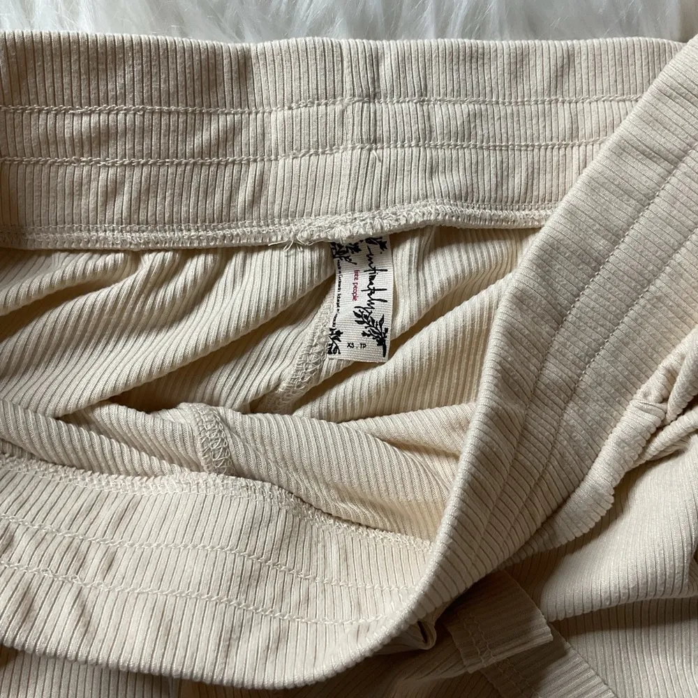 Free People Cozy Does It Shorts in Cream - Image 13