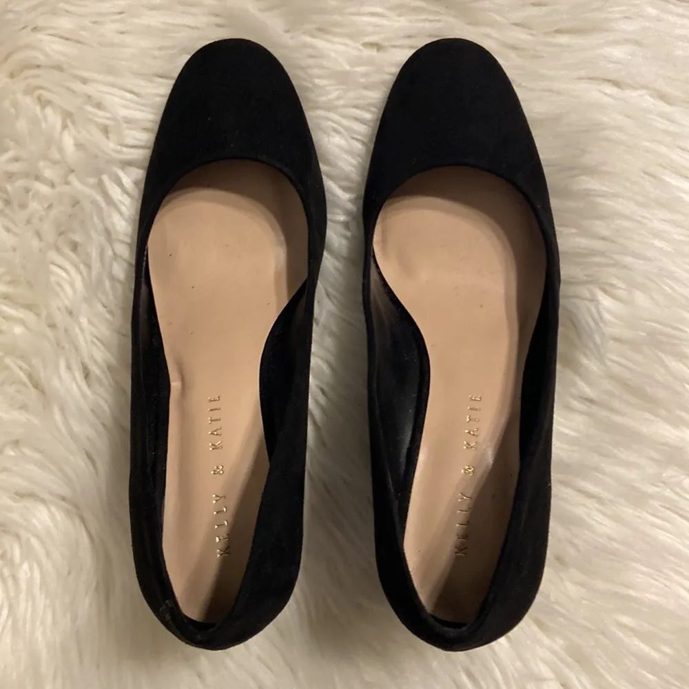 Kelly & Katie Wedged Shoes size 8.5 color black good condition see all photos - Image 11