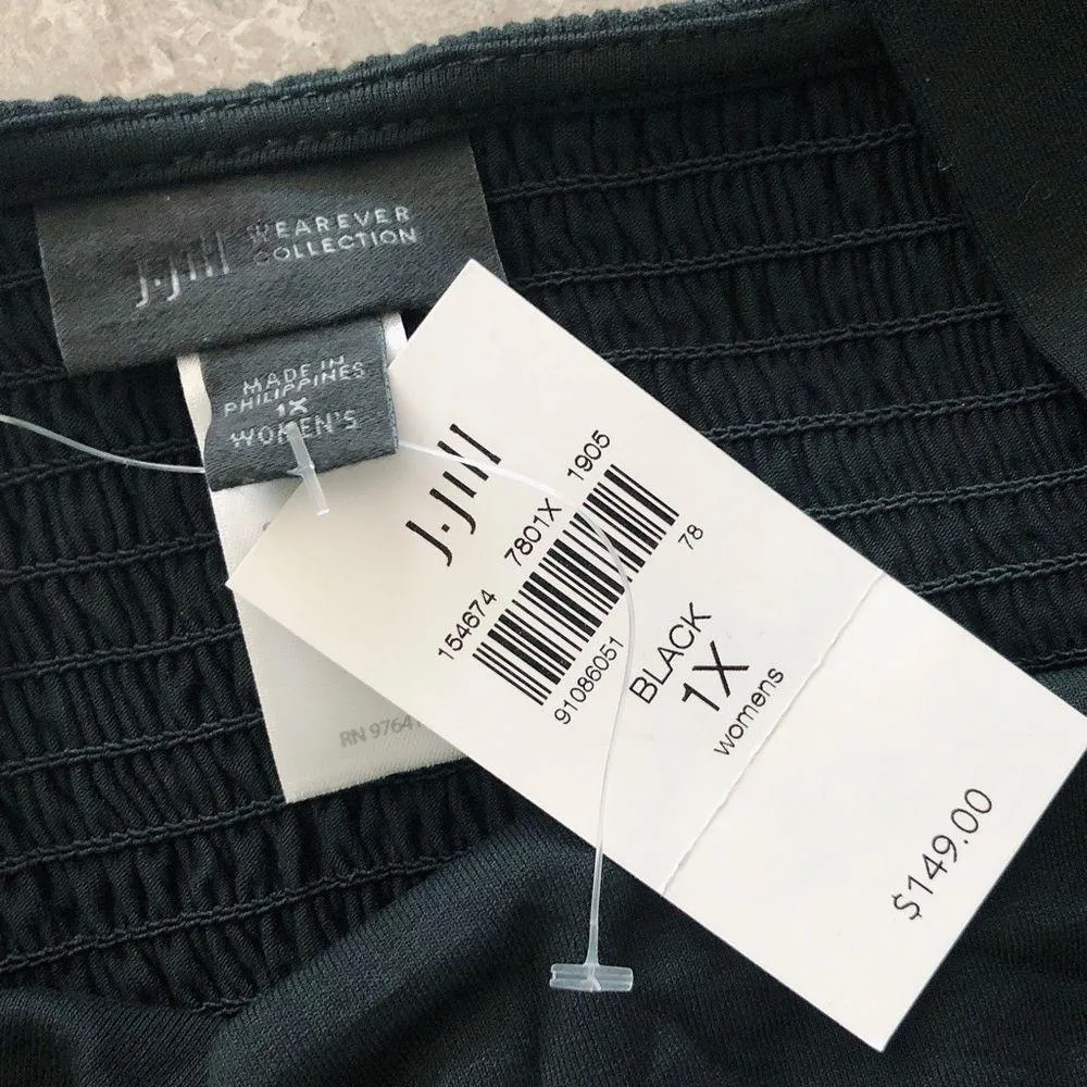 Jumpsuit Smocked Back Black Plus Size 1X New w/Tag MSRP $149.00 - Image 8