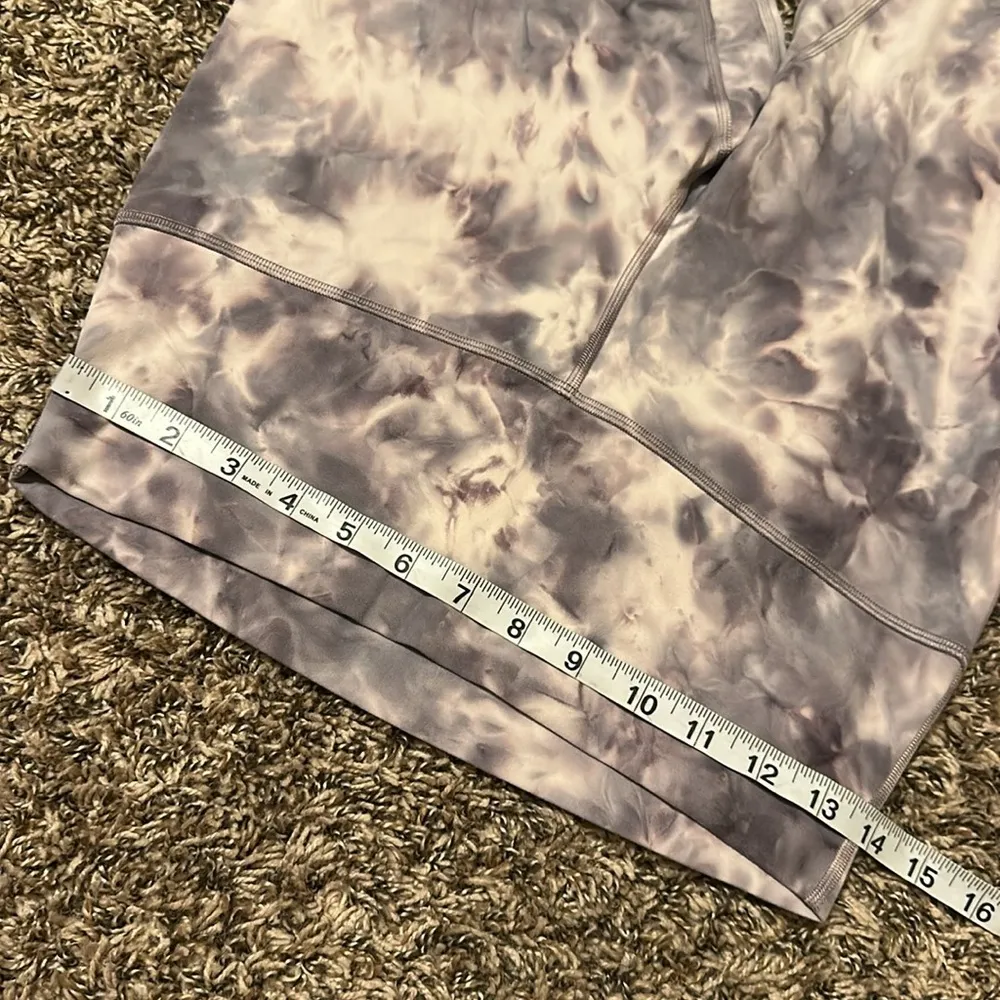 Lululemon Align Leggings Size 10 Purple Tie Dye - Image 4