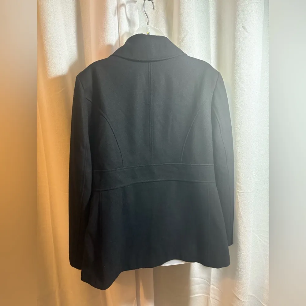 Michael Kors‎ Wool Blend Peacoat w/ gold buttons Plus Size 16 - Image 5