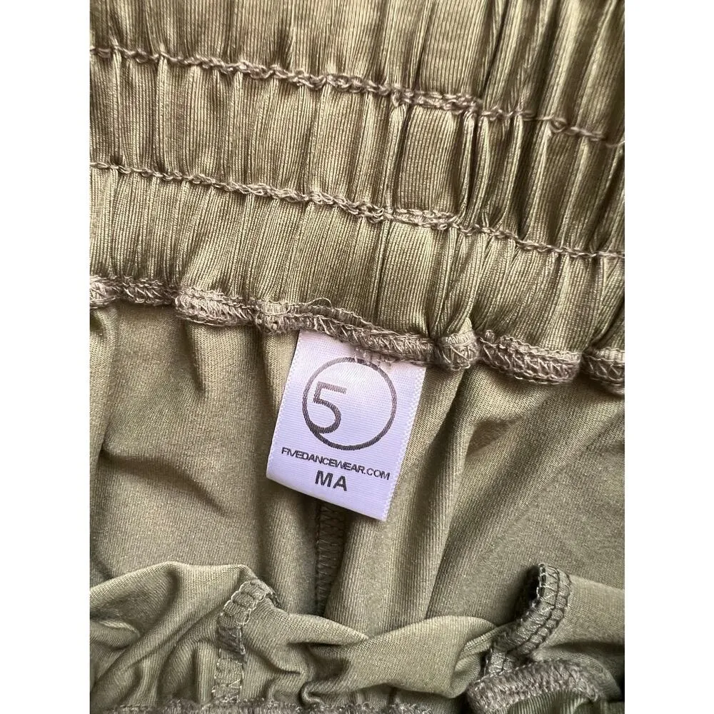 Five the label Dancewear Olive Green Athletic Pant Yoga Pants Adult Medium - Image 2