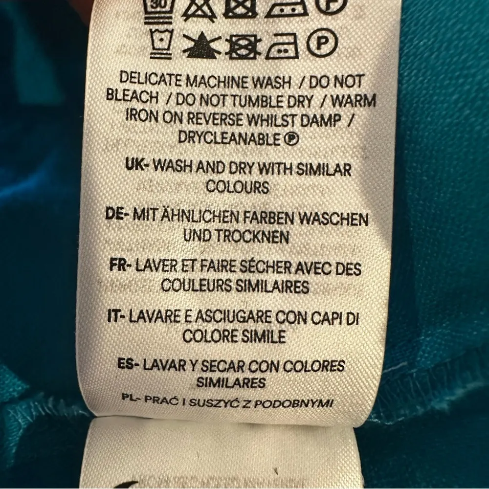 Boden Kimono Sleeve 100% Linen Shirt Swim Coverup Women's 14 Blue Resortwear NWT - Image 15