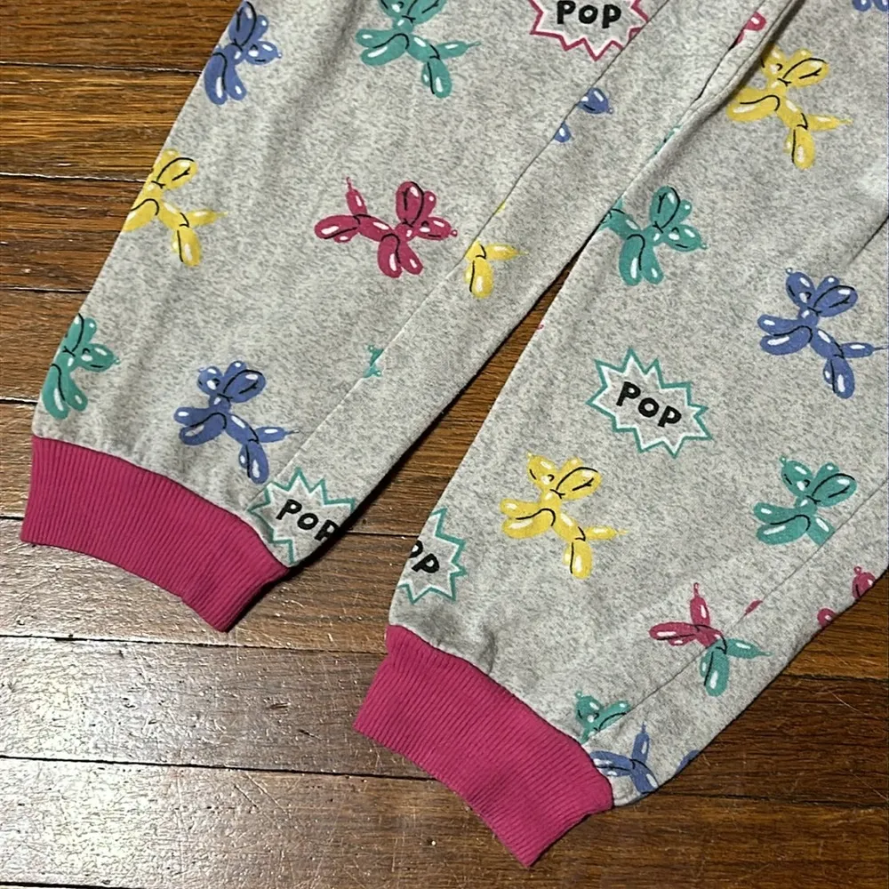 Nite Nite Munki Munki Women’s Balloon Animal Joggers, Sz M Gray Size M - Image 3