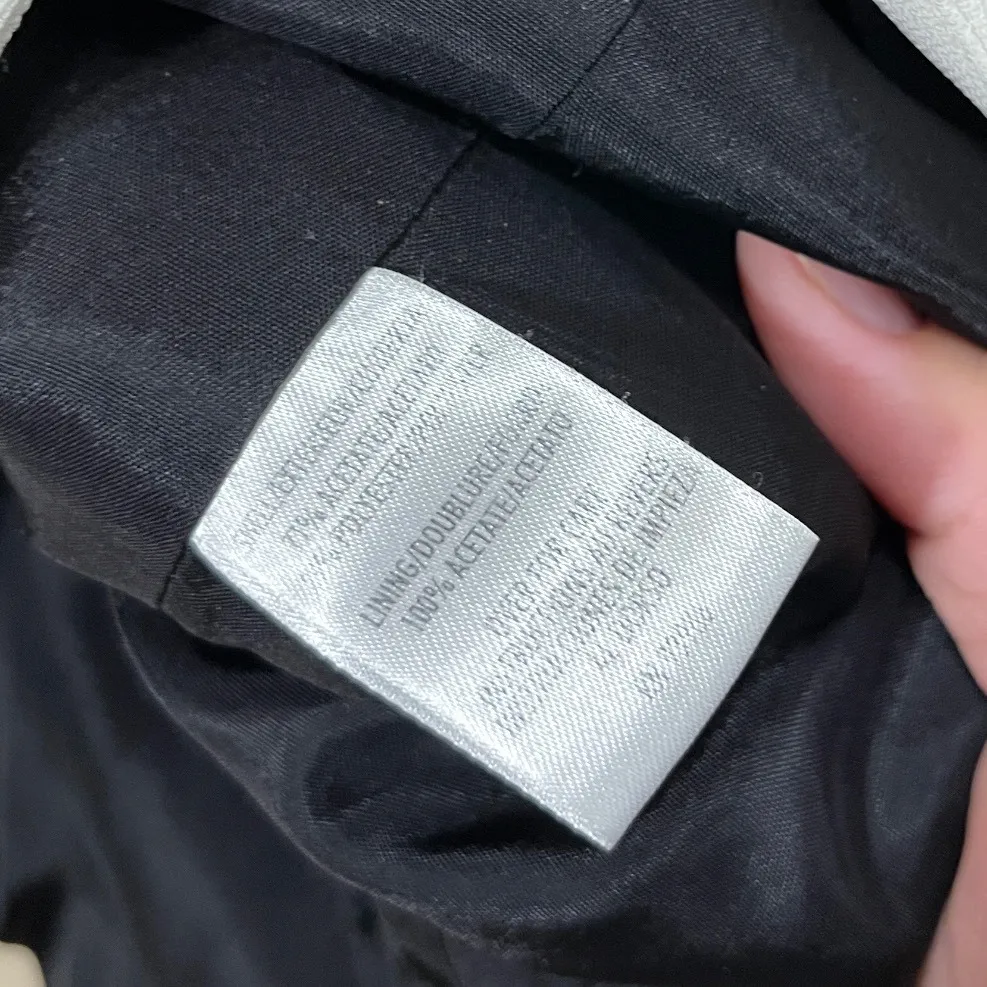 CASUAL CORNER Black White Square Neck Sheath Dress & Blazer Suit Set Size 2/6 - Image 7