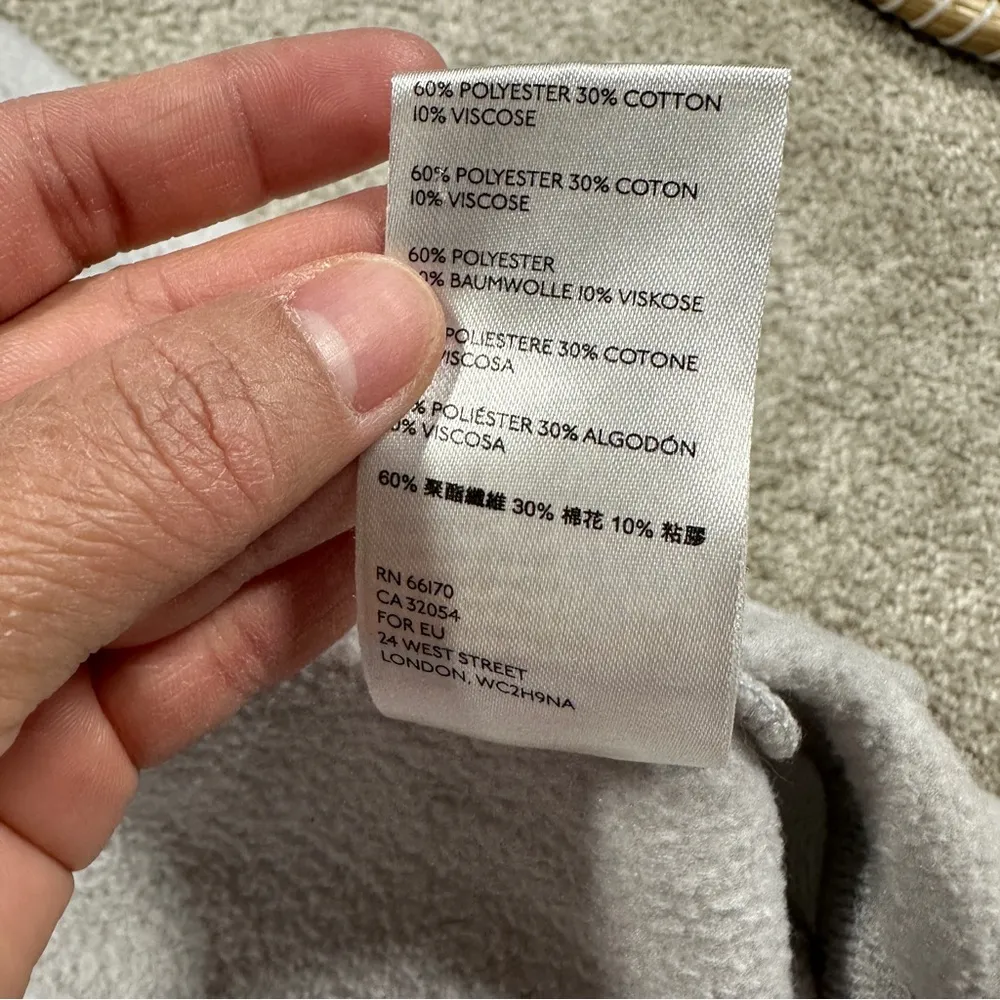 Free People Long Sleeve Hooded Sweater Cardigan Oversized in Light Gray XS/S - Image 12