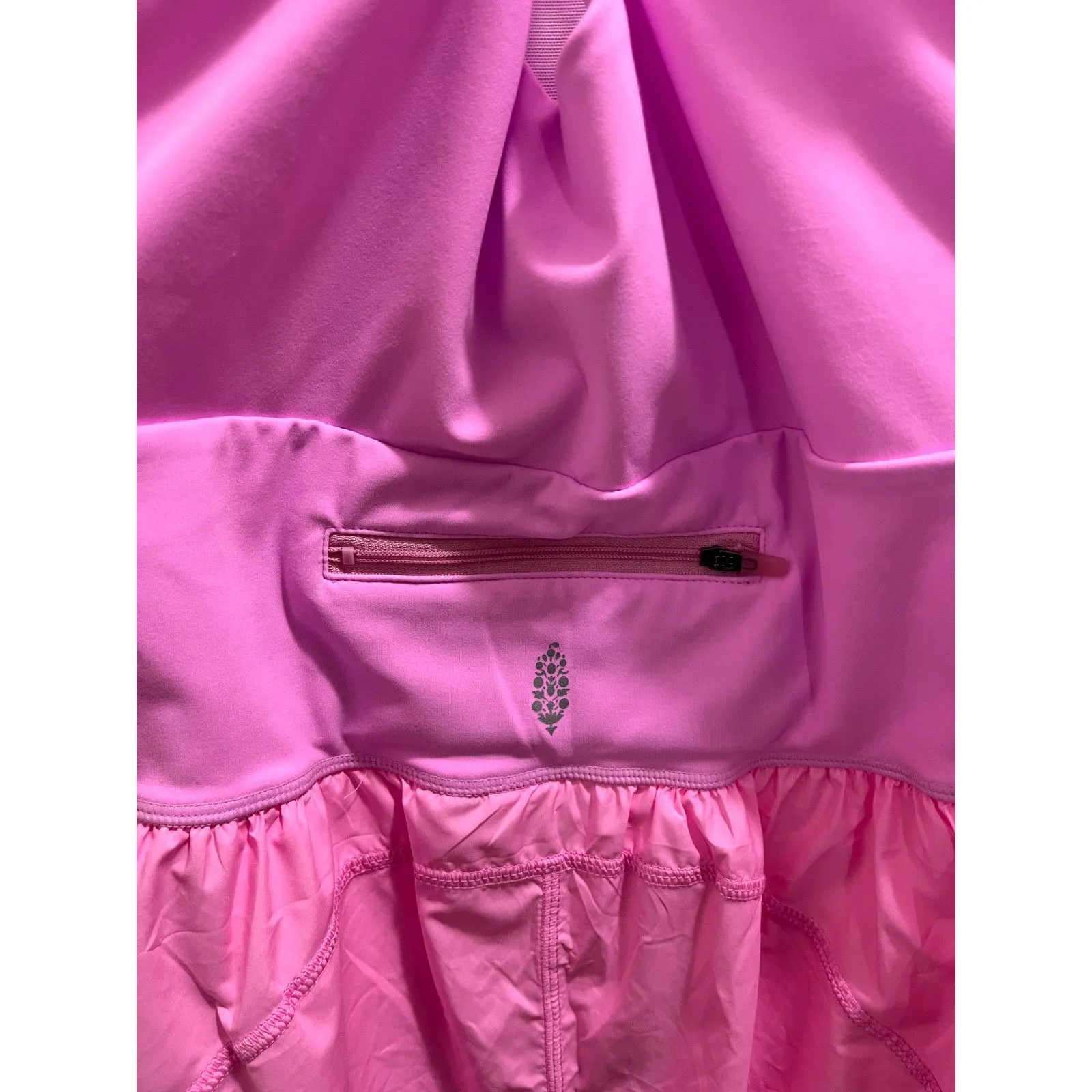 Free People Movement Righteous Runsie Romper Size Medium in Summer Lovin Pink - Image 8