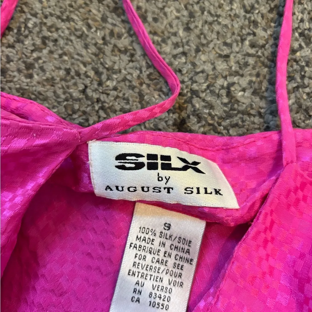 Vintage August Silk Slip Dress Pink Size undefined - Image 2