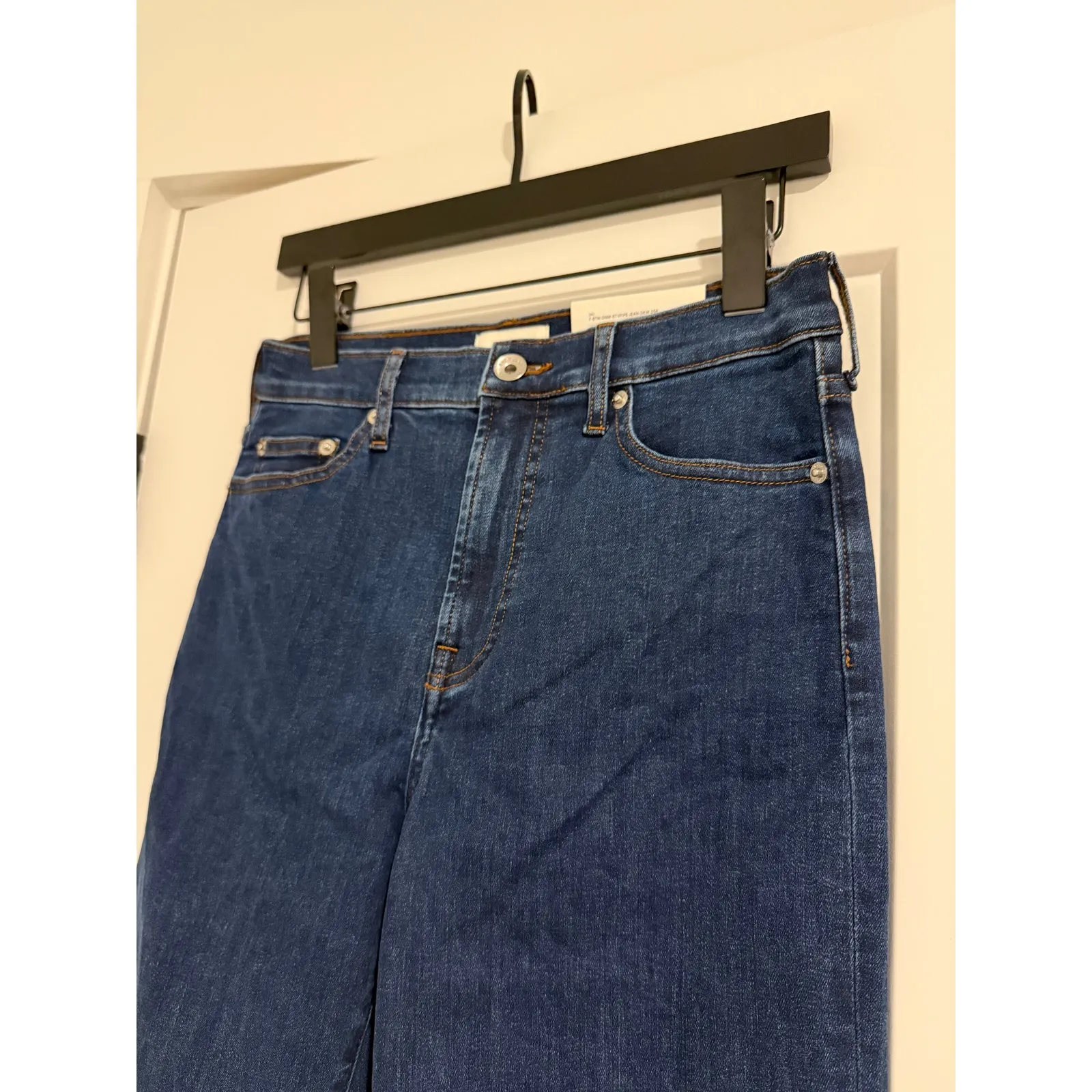 $118 New Everlane The High Key Stovepipe Jean - Dark Indigo - 25R - Image 9