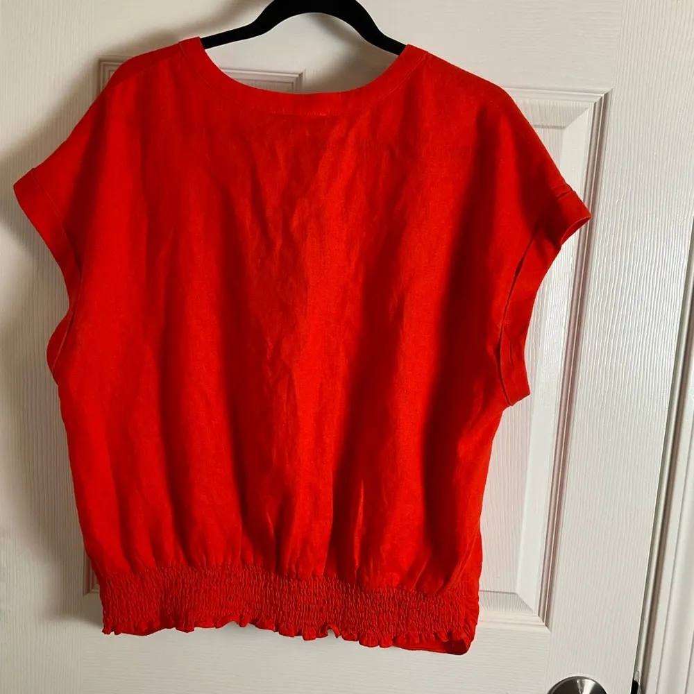 Marc New York linen woman’s V-neck top size 1x - Image 9