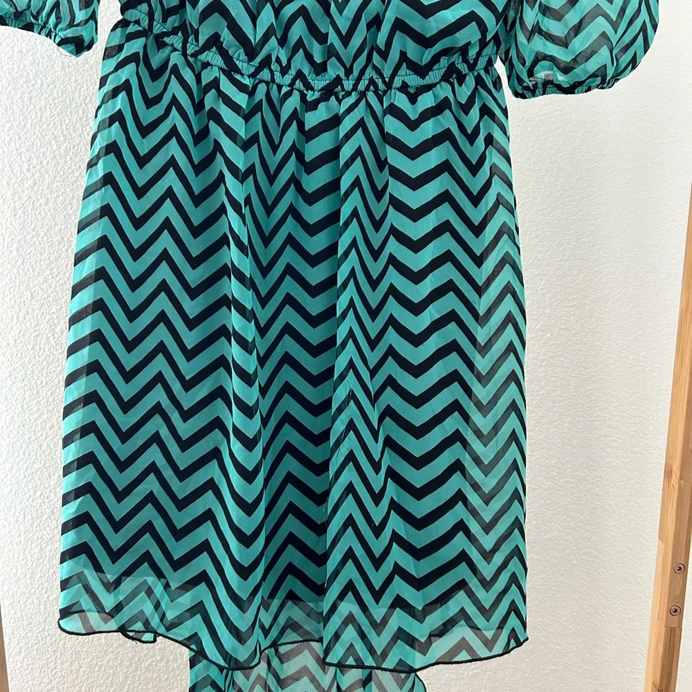 Herringbone print dress - Image 7