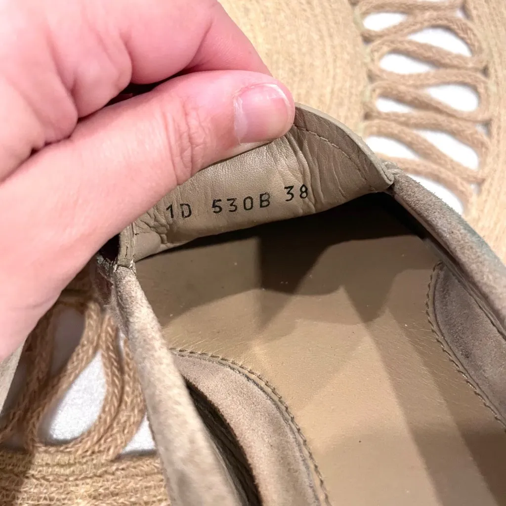 Prada  Suede Bow Drivers Tan Leather Size EU 38 - Image 15