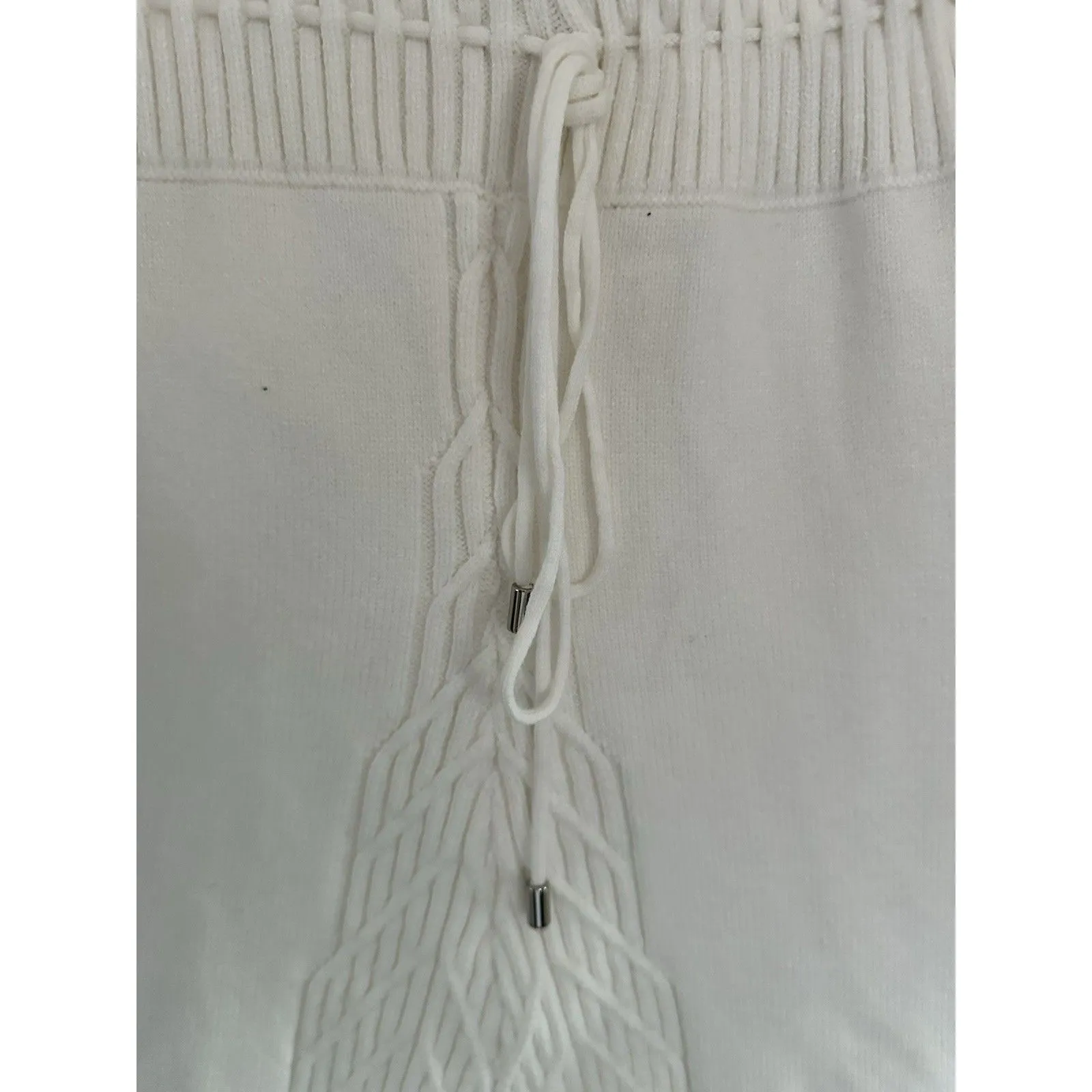 Free People Women's Ivory Emmaline Balloon Sleeve Sweater Dress Sz L  NWT - Image 6