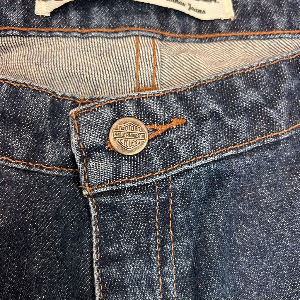 Harley Davidson dark denim jeans 16 R Blue - Image 10