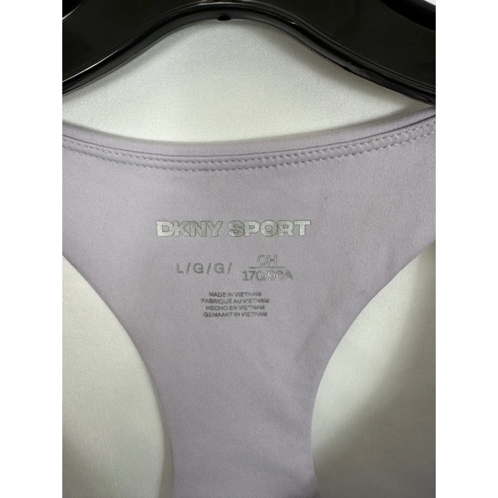 DKNY Sport Tank Top Racerback Wick‎ Stretch Athletic Lavender Purple L - Image 4